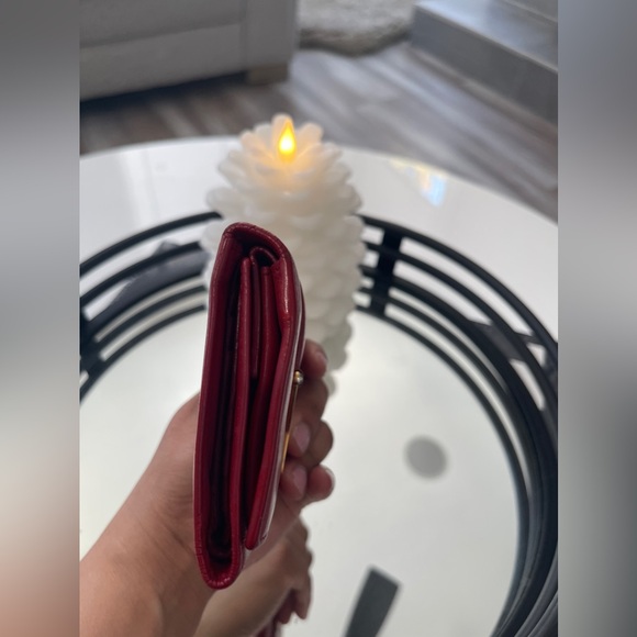 Yves Saint Laurent YSL red leather women’s wallet - Picture 3 of 12